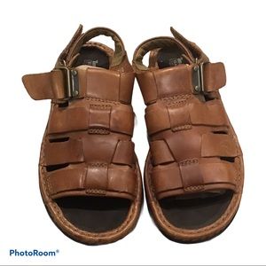 Timberland Brown Leather Fisherman Sandals